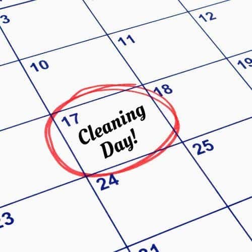 A Cleaning Schedule